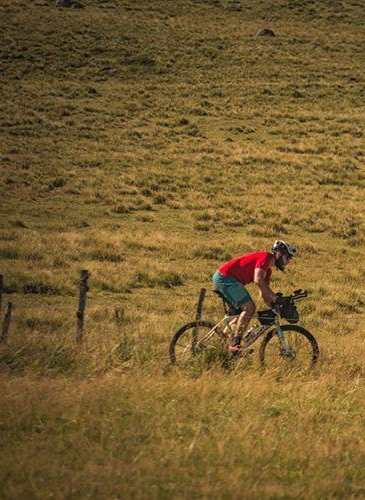 Velo gravel parcours bois noirs et hautes chaumes